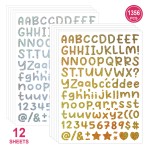 Letter Sticker Manufacturer - Sand Series Shiny Alphabet
