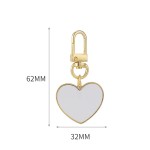 Round Keychain Manufacturer - Sublimation Heart Metal Chain