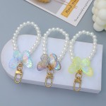 Butterfly Keychain Manufacturer - Acrylic Phone Pearl Chain