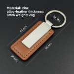 Leather Keychain Manufacturer - PU Carabiner Metal Keychain