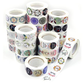 Flower Sticker Factory - 500PCS Pattern Adhesive Rolls