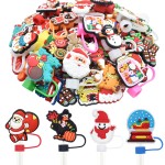 Straw Topper Factory - Rubber Christmas Cap Decoration