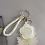 Mirror Keychain Factory - PU Flower Shape Cosmetic Mirror