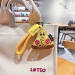 Food Keychain Manufacturer - PU Leather Donut Hamburger Charm