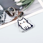 Acrylic Keychain Manufacturer - Cartoon Cat Couple Pendant