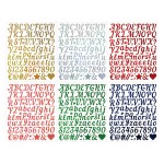 Gold Sticker Manufacturer - Sand Letter Number DIY Stickers