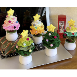 Crochet Ornament Manufacturer - Wool Christmas Tree Potted Plant
