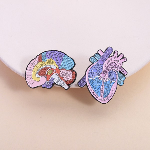 Anatomy Brooch Factory - Organ Enamel Doctor Badge