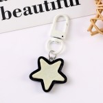 Y2K Keychain Factory - Black White Star Design Pendant