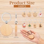 Wooden Keychain Factory - Round Laser Engraved Keyring