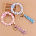 Flower Bracelet Manufacturer - Silicone Bead Keychain Band