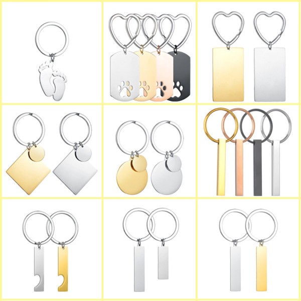 Keychain Factory - Stainless Steel Blank Keychains
