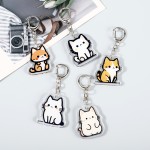 Acrylic Keychain Manufacturer - Cartoon Cat Couple Pendant