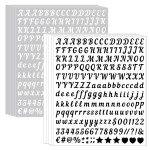 Letter Sticker Manufacturer - Black White Vinyl Alphabet