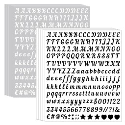 Letter Sticker Manufacturer - Black White Vinyl Alphabet