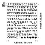 Letter Sticker Manufacturer - Black White Vinyl Alphabet