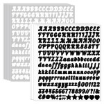Letter Sticker Manufacturer - Black White Vinyl Alphabet