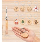 Wooden Keychain Factory - Round Laser Engraved Keyring