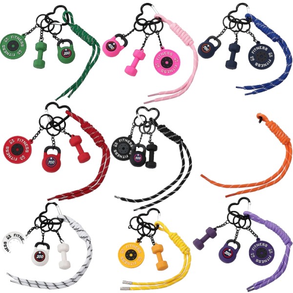 Silicone Keychain Manufacturer - PVC Sport Fitness Charm
