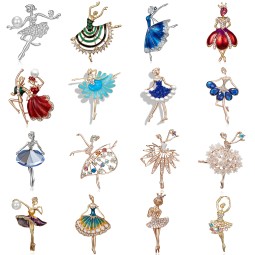 Ballet Brooch Factory - Diamond Studded Dance Pin