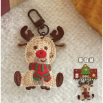 Holiday Keychain Manufacturer - Knitted Xmas Tree Deer Socks