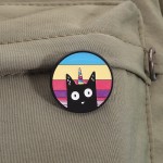 Unicorn Brooch Factory - Meteor Donut Black Cat Pin