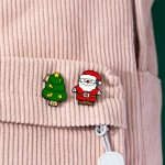 Christmas Brooch Manufacturer - Elk Santa Claus Badge