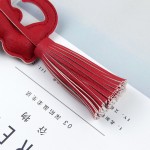 Cat Keychain Factory - PU Leather Fringed Pearl Pendant