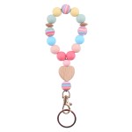 Lucky Keychain Manufacturer - Silicone Beechwood Heart Band