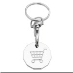 Shopping Cart Keychain Manufacturer - Metal Trolley Coin Chain