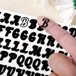 Letter Sticker Manufacturer - Black White Vinyl Alphabet