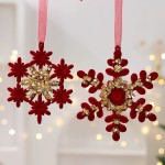 Christmas Decoration Manufacturer - Plush Flower Wreath Pendant