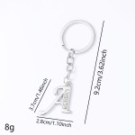 Metal Keychain Factory - 26 Letters Car Key Ring