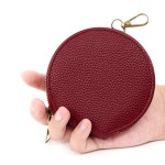 PU Wallet Manufacturer - Leather Zipper Coin Purse Keychain