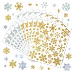 Snowflake Sticker Factory - Golden Christmas Self-adhesive