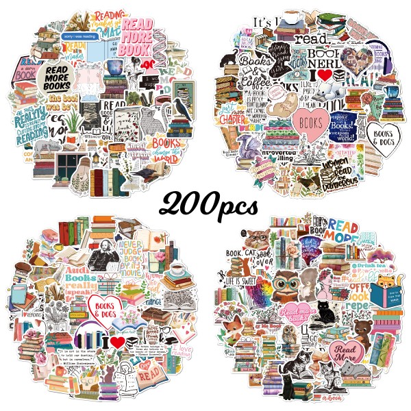 Reading Sticker Manufacturer - 50 Pieces Waterproof Decals