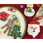 Holiday Keychain Manufacturer - Knitted Xmas Tree Deer Socks
