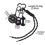 Silicone Keychain Manufacturer - PVC Sport Fitness Charm