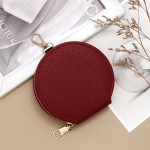 PU Wallet Manufacturer - Leather Zipper Coin Purse Keychain