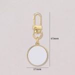 Round Keychain Manufacturer - Sublimation Heart Metal Chain