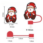 Straw Topper Factory - Rubber Christmas Cap Decoration
