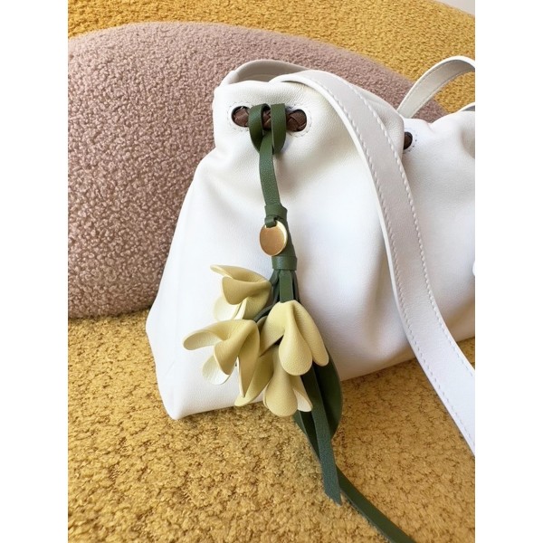 Leather Rose Factory - Handmade Eternal Flower Keychain