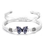 Braided Bracelet Factory - Adjustable String Butterfly Band