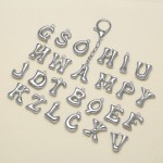 Initial Keychain Factory - A-Z Letter Bag Charm Pendant