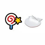 Acrylic Brooch Manufacturer - Rainbow Silver Plated Pin