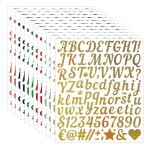 Gold Sticker Manufacturer - Sand Letter Number DIY Stickers