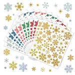 Snowflake Sticker Factory - Golden Christmas Self-adhesive