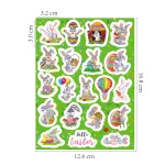 Easter Sticker Manufacturer - Holographic Egg Rabbit Decal