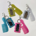 Comb Mirror Factory - Glitter Comb Keychain Makeup Tool