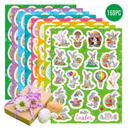 Easter Sticker Manufacturer - Holographic Egg Rabbit Decal